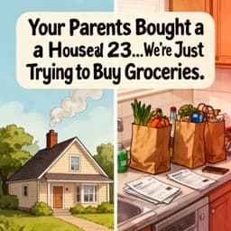 Cover art for Your Parents Bought a House at 23… We’re Just Trying to Buy Groceries