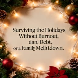 Cover art for Surviving the Holidays Without Burnout, Debt, or a Family Meltdown